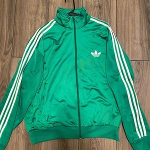 Adidas Vintage Green Track Sweater.